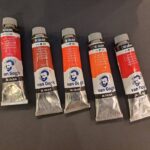 رنگ روغن ونگوگ حجم 40 میلی لیتر سری 1